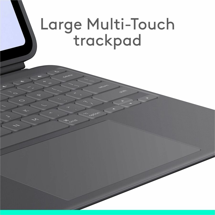 Logitech Combo Touch iPad Pro 13-inch (M4)(2024) Keyboard Case - Detachable backlit keyboard with kickstand, comfortable typing, multi-use mode - Graphite — 920-012658