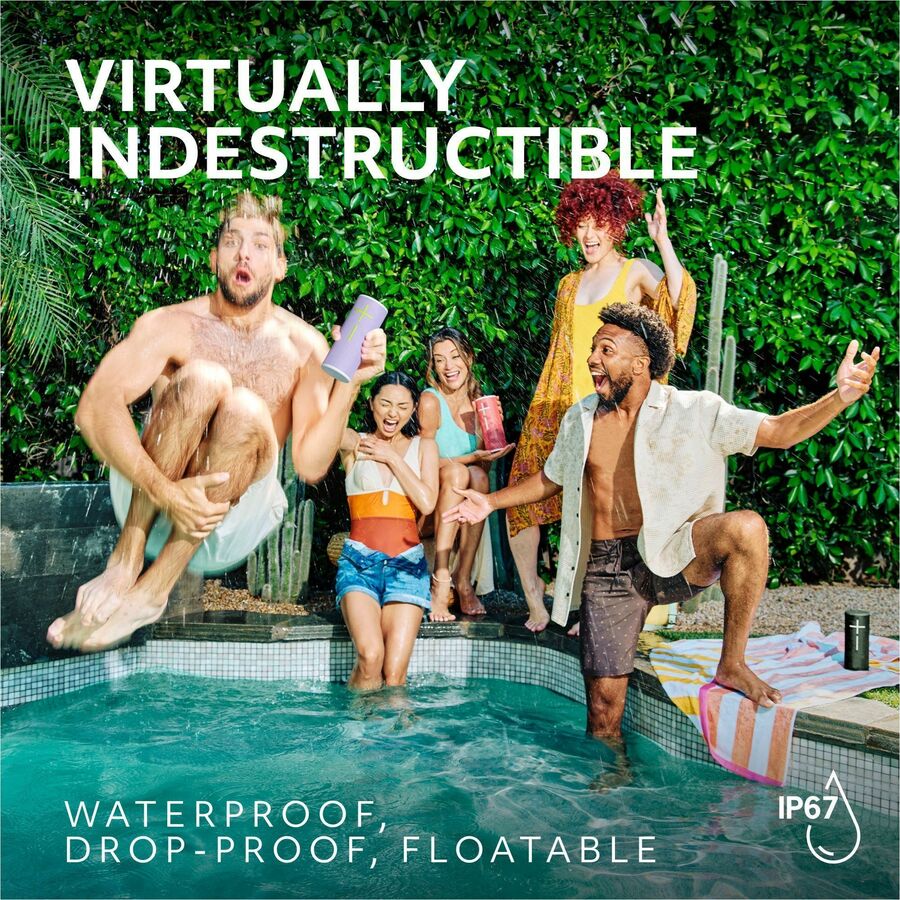 Ultimate Ears BOOM 4 Portable Waterproof Bluetooth Speaker With 360-Degree, Bold, Immersive, Crystal-Clear Sound, Floating Speaker With 15-Hour Battery and 147ft (45m) Range, Blue — 984-001967