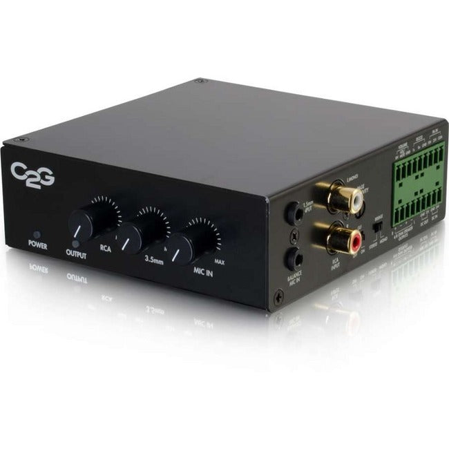 C2G 50W Audio Amplifier - Plenum Rated - 8 Ohm — 40880