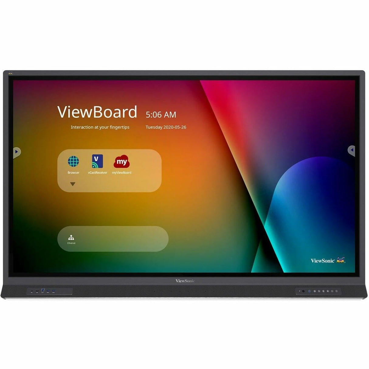 ViewSonic ViewBoard IFP6552-1TAA - 4K TAA Compliant Interactive Display with Integrated Software - 400 cd/m2 - 65" — IFP6552-1TAA
