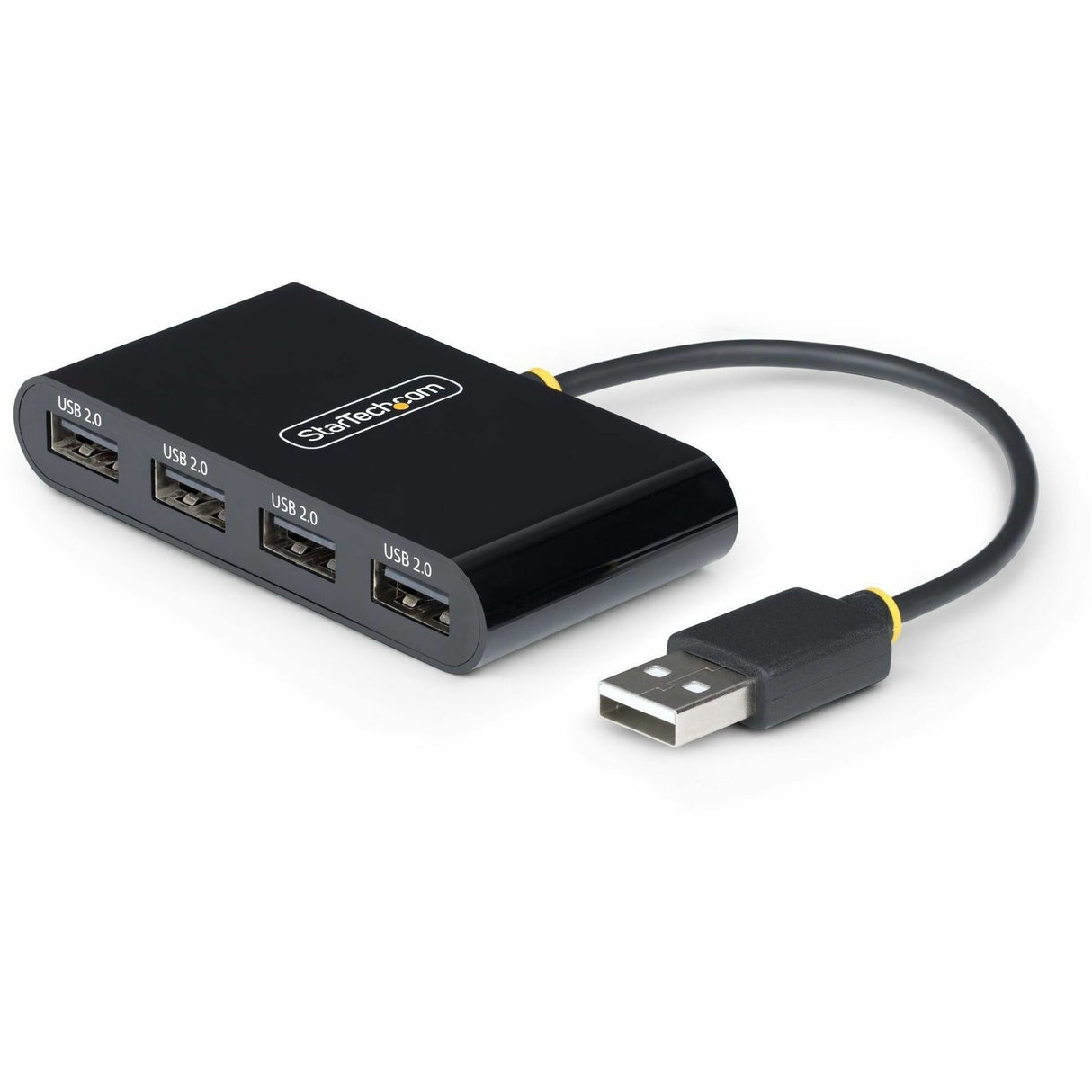 StarTech.com 4-Port USB 2.0 Hub, USB Bus Powered, Small Travel Mini USB Hub, Multi-Port USB 2.0 Splitter, Portable USB Hub, 480Mbps — ST4200MINI2-USB-HUB