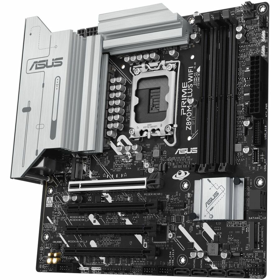 Asus Prime PRIME Z890M-PLUS WIFI Gaming Desktop Motherboard - Intel Z890 Chipset — PRIME Z890M-PLUS WIFI