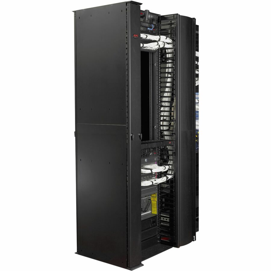 Performance,Vertical Cable Manager for 2 & 4 Post Racks, 84"H x 6"W, Double-Sided with Doors — AR8625