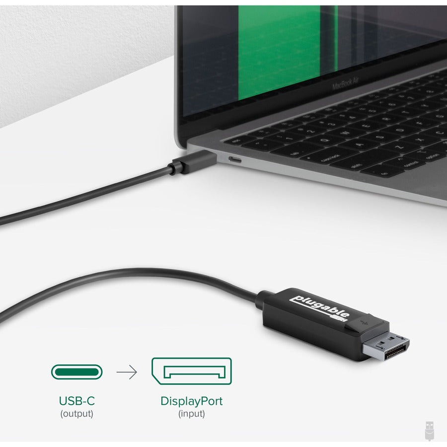 Plugable USB C to DisplayPort Bi Directional Cable 6 feet (1.8m) — USBC-DP