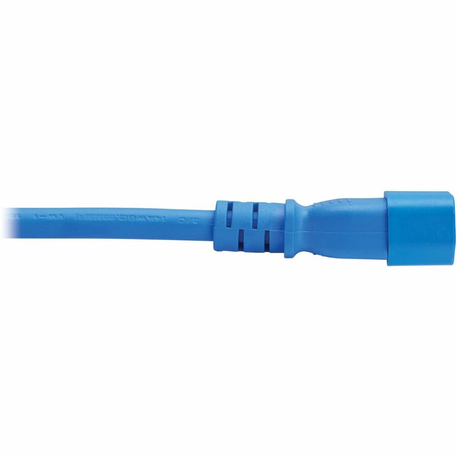 Eaton Tripp Lite Series Power Cord, C14 to C21 - Heavy-Duty, 15A, 250V, 14 AWG, 6 ft. (1.8 m), Blue — P037-006-ABL