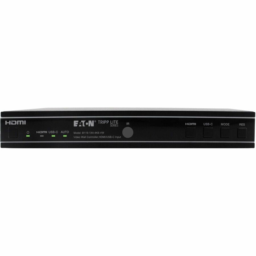 Eaton Tripp Lite Series 1x4 Video Wall Controller - 4K 60 Hz, 1 HDMI/USB-C Input, 4 HDMI Outputs, HDR, 4:4:4 — B119-1X4-4K6-VW