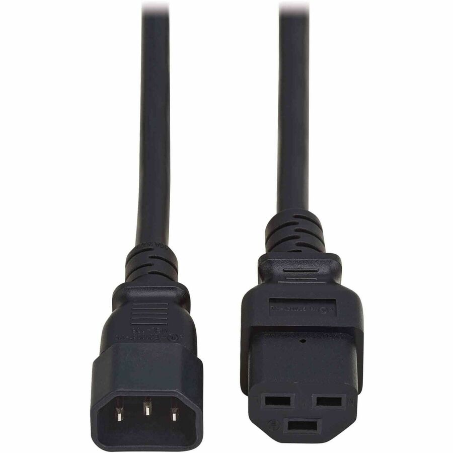 Eaton Tripp Lite Series Power Cord, C14 to C21 - Heavy-Duty, 15A, 250V, 14 AWG, 6 ft. (1.8 m), Black — P037-006