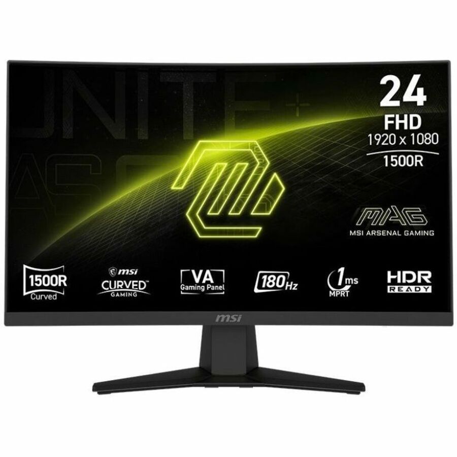 MSI MAG 244C 24 inch VA FHD Display 180Hz FreeSync Curved Gaming Monitor — MAG244C