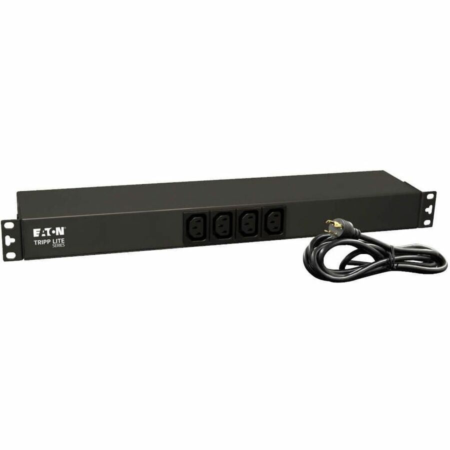 Eaton Tripp Lite Series 3.8kW Single-Phase 208/240V Basic PDU, 14 Outlets (12 C13 & 2 C19), NEMA L6-20P Input, 15 ft. (4.57 m) Cord, 1U Rack-Mount — PDUH20HVL6