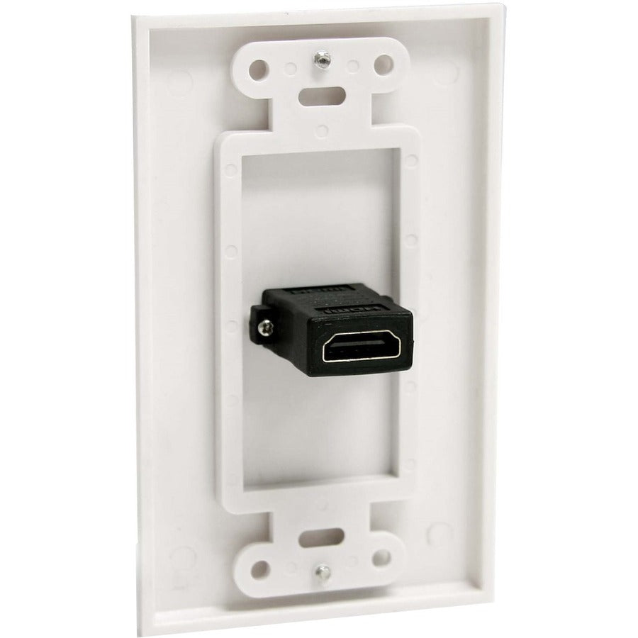 StarTech.com Single Outlet Female HDMI�® Wall Plate White — HDMIPLATE
