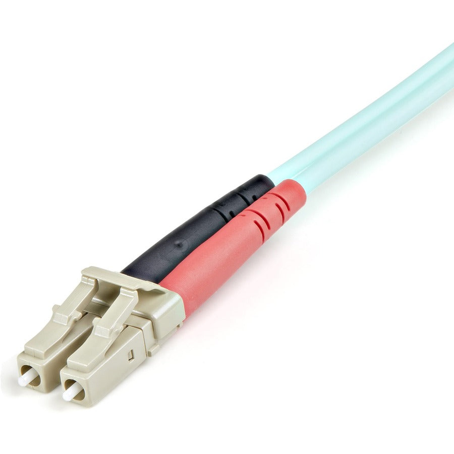 StarTech.com 1m Fiber Optic Cable - 10 Gb Aqua - Multimode Duplex 50/125 - LSZH - LC/LC - OM3 - LC to LC Fiber Patch Cable — A50FBLCLC1