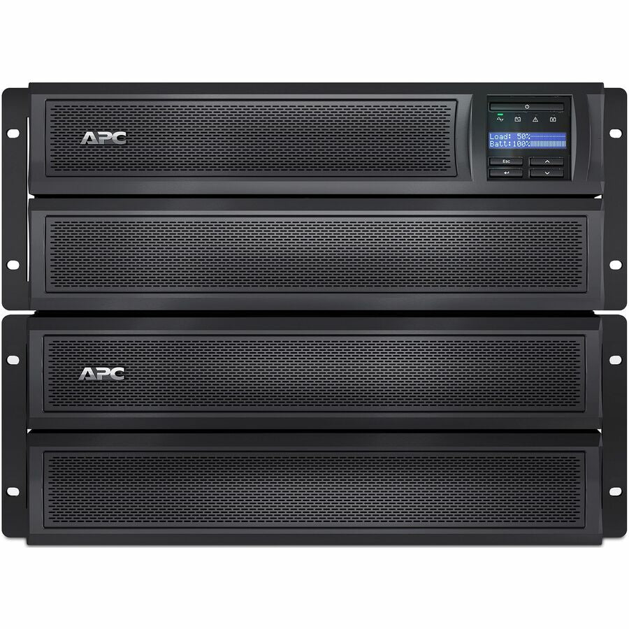 APC Smart-UPS X, Line Interactive, 3kVA, Rack/tower convertible 4U, 100V-127V, 6x 5-15R+3x 5-20R+1x L5-30R NEMA, NMC, Extended runtime, Short depth — SMX3000LVNC