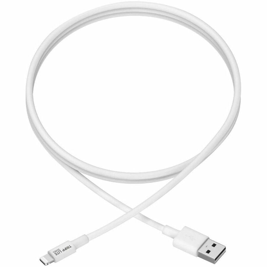 Eaton Tripp Lite Series USB-A to Lightning Sync/Charge Cable (M/M) - MFi Certified, White, 3 ft. (0.9 m) — M100-003-WH