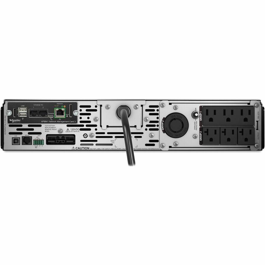 APC Smart-UPS X, Line Interactive, 2000VA, Rack/tower convertible 2U, 100V-127V, 3x 5-15R+3x 5-20R+1x L5-20R NEMA, NMC, Extended runtime — SMX2000RMLV2UNC