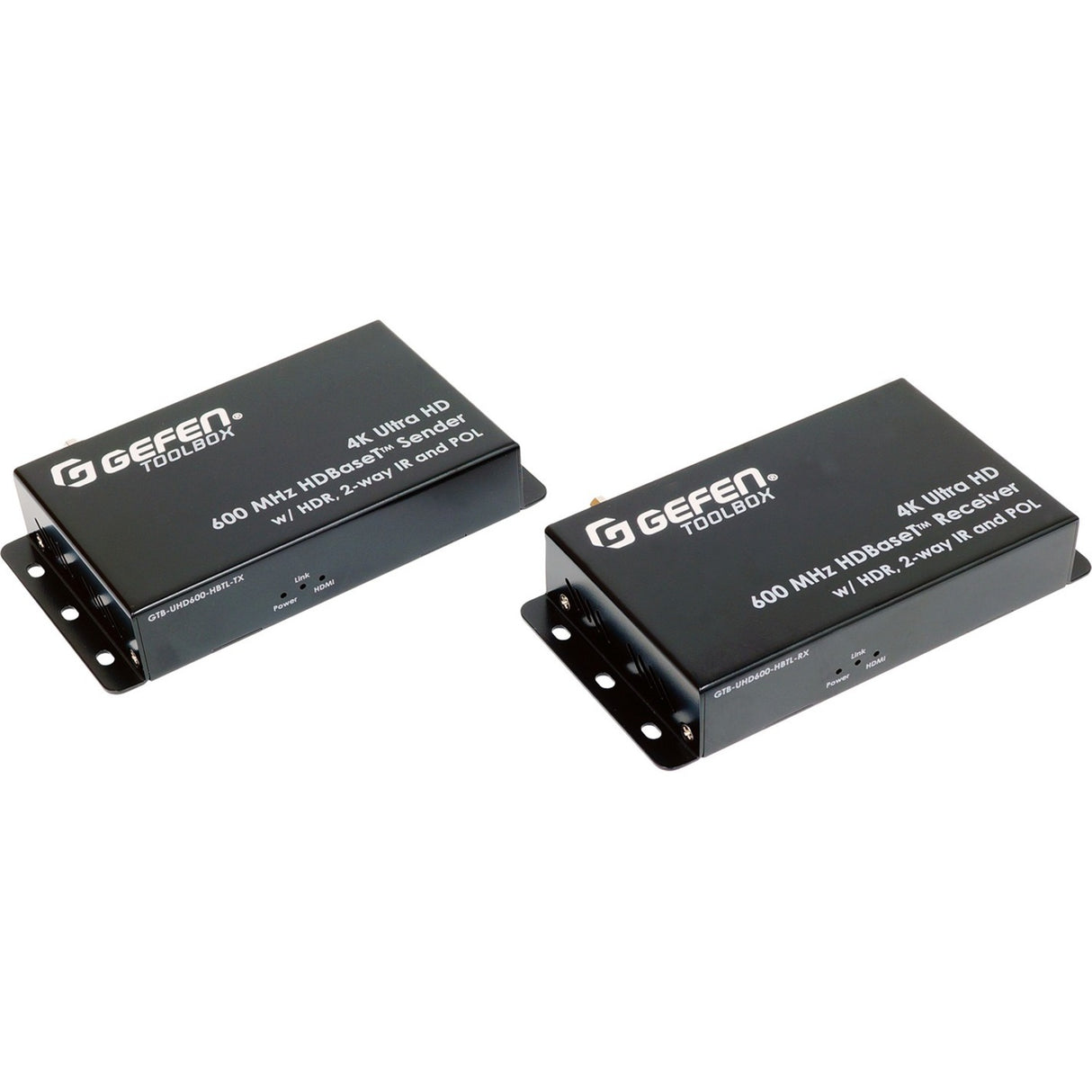 Gefen 4K Ultra HD 600 MHz HDBaseT Extender w/ HDR, 2-Way IR, And POL — GTB-UHD600-HBTL