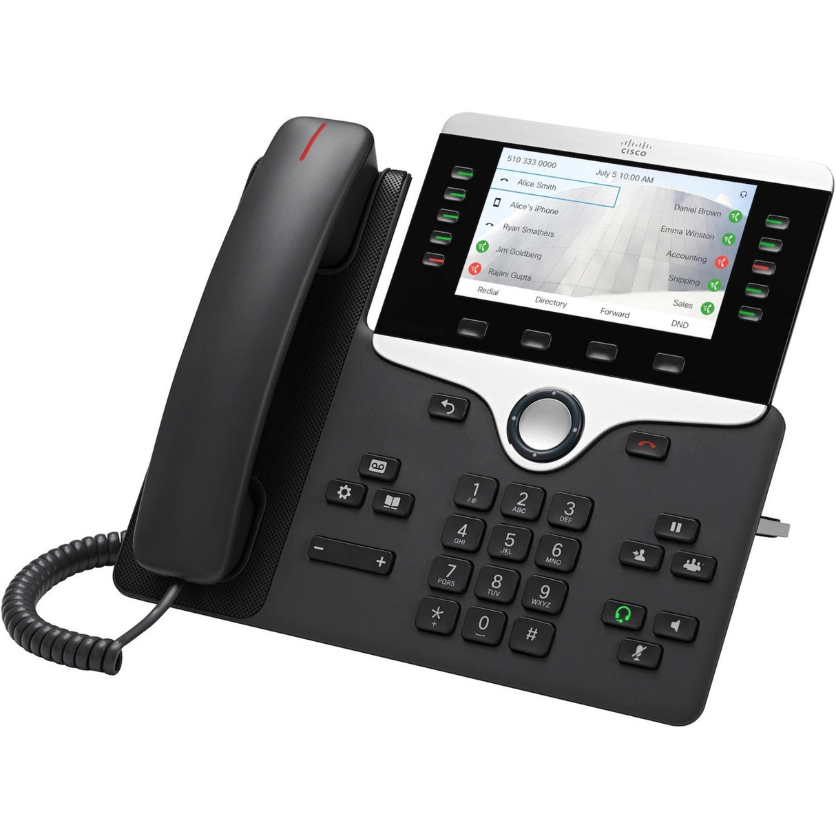 Cisco 8841 IP Phone - Wall Mountable - Black — CP-8841-3PW-NA-K9=