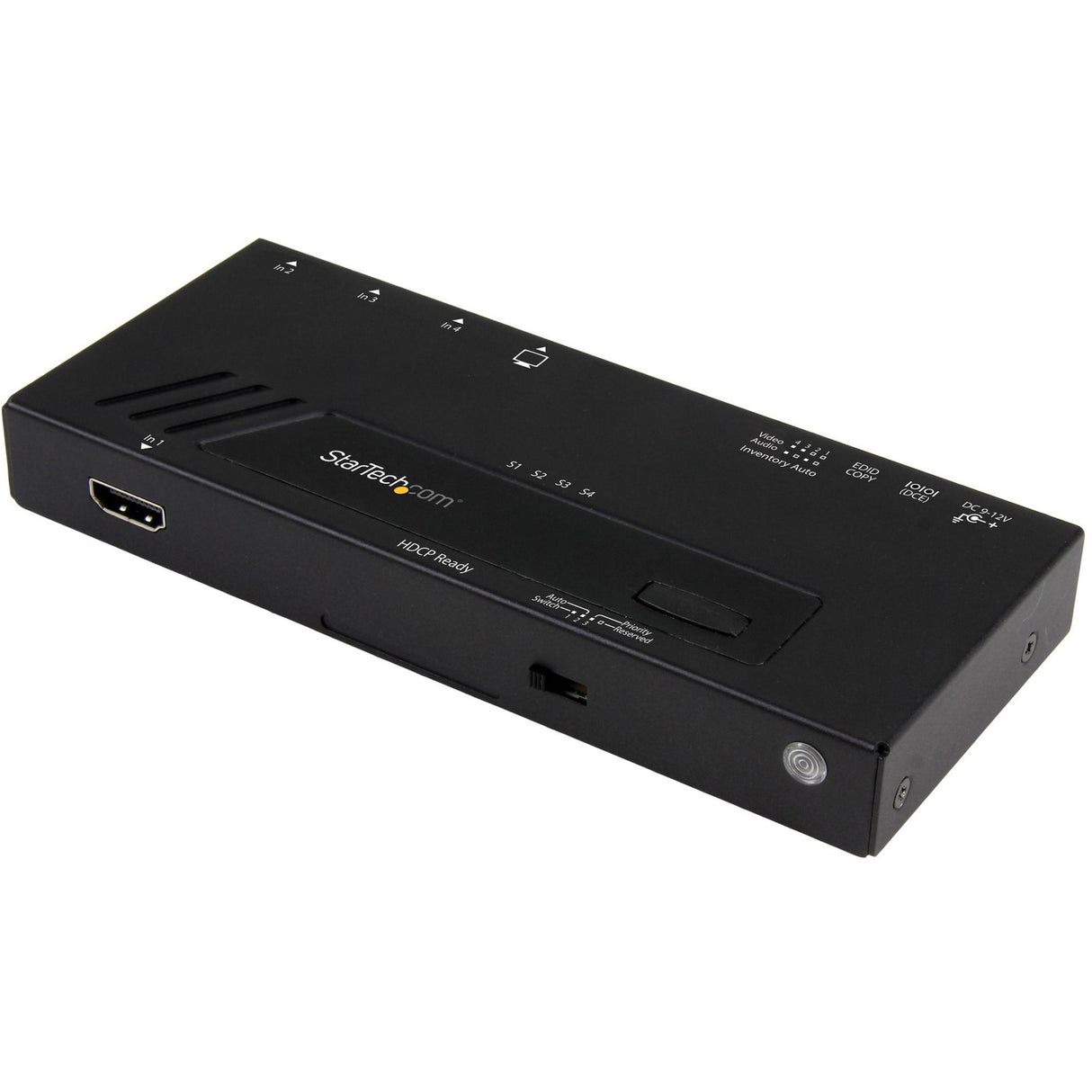 StarTech.com 4-Port HDMI Automatic Video Switch - 4K 2x1 HDMI Switch with Fast Switching, Auto-Sensing and Serial Control — VS421HD4KA