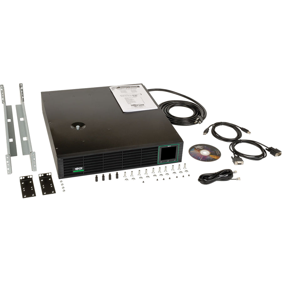 Eaton Tripp Lite Series SmartPro 120V 2.2kVA 1.92kW Line-Interactive Sine Wave UPS, Lithium Iron Phosphate (LiFePO4) Batteries, 2U, LCD, USB, DB9 — SMART2200RM2UL