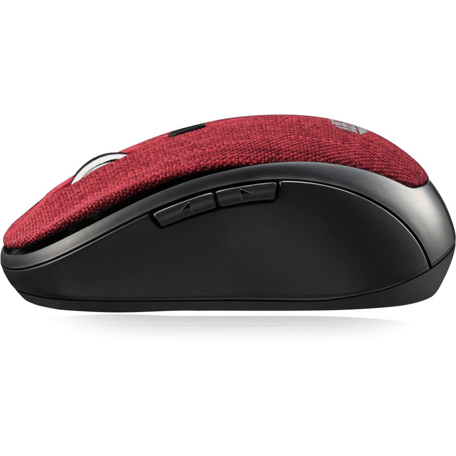 Adesso iMouse S80R - Wireless Fabric Optical Mini Mouse (Red) — iMouseS80R