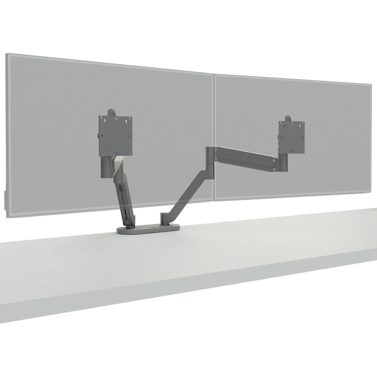 Chief Koncis Desk Mount Dual Monitor Arm - For 10-32 inch Displays - Height Adjustable - Silver — DMA2S