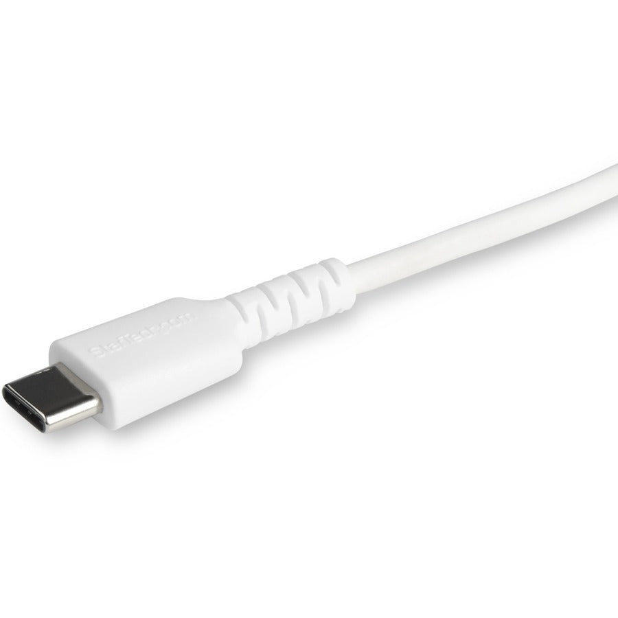 StarTech.com 6 foot/2m Durable White USB-C to Lightning Cable, Rugged Heavy Duty Charging/Sync Cable for Apple iPhone/iPad MFi Certified — RUSBCLTMM2MW
