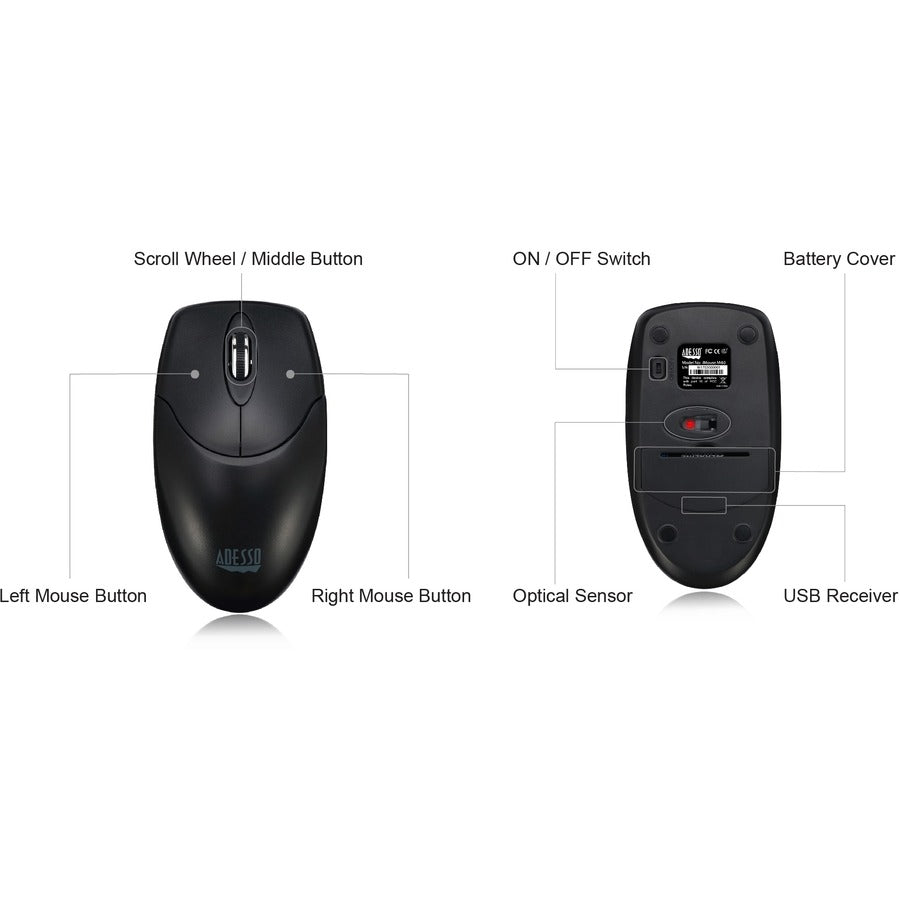 Adesso Antimicrobial Wireless Desktop Mouse — iMouseM60