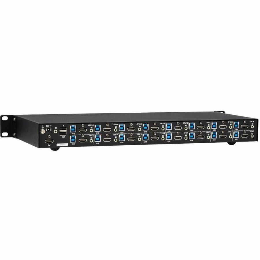 Eaton Tripp Lite Series 16-Port 4K HDMI/USB KVM Switch - 4K 60 Hz Video/Audio, USB Peripheral Sharing, 1U Rack-Mount, TAA — B024-H4U16