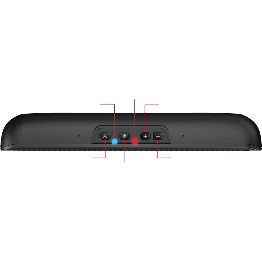 Cyber Acoustics Party Block CA-2890BT Bluetooth Sound Bar Speaker - Black — CA-2890BT