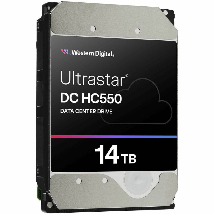 Western Digital Ultrastar DC HC550 WUH721814AL5204 14 TB Hard Drive - 3.5" Internal - SAS (12Gb/s SAS) - Conventional Magnetic Recording (CMR) Method — 0F38528