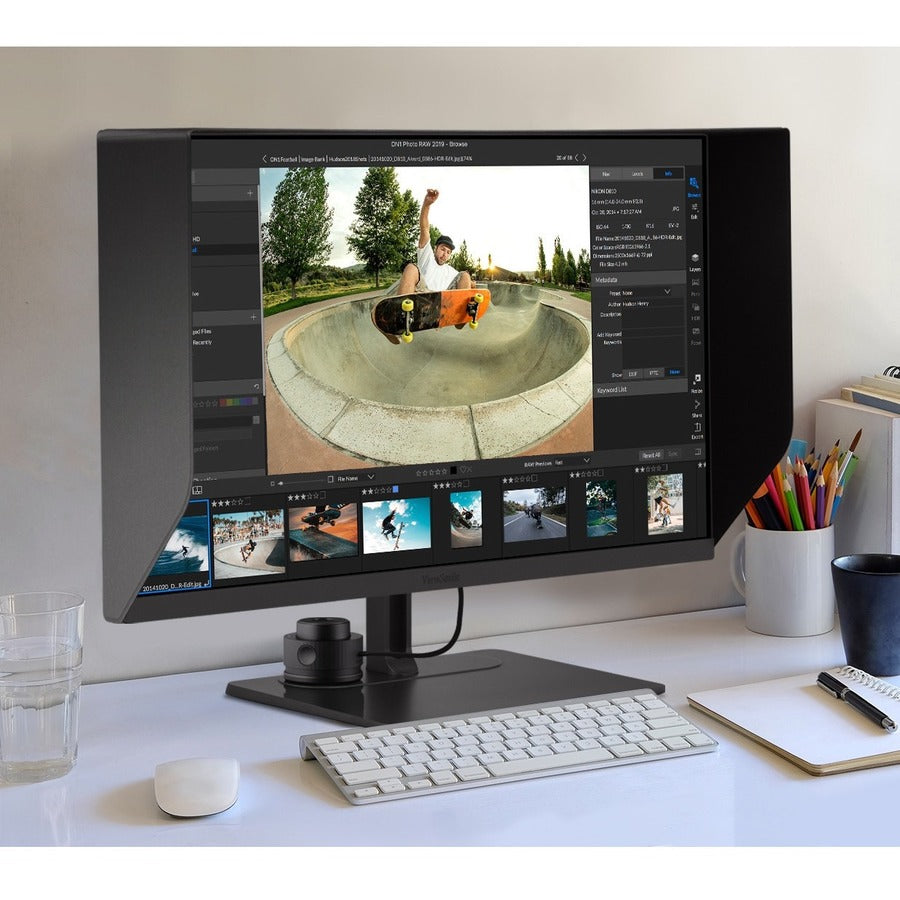 ViewSonic VP2786-4K 27 Inch Premium IPS 4K USB C Monitor with Integrated Color Wheel, 100% Adobe RGB, 98% DCI-P3, Pantone Validated, 90W Charging, HDMI, DisplayPort for Professional Home and Office — VP2786-4K
