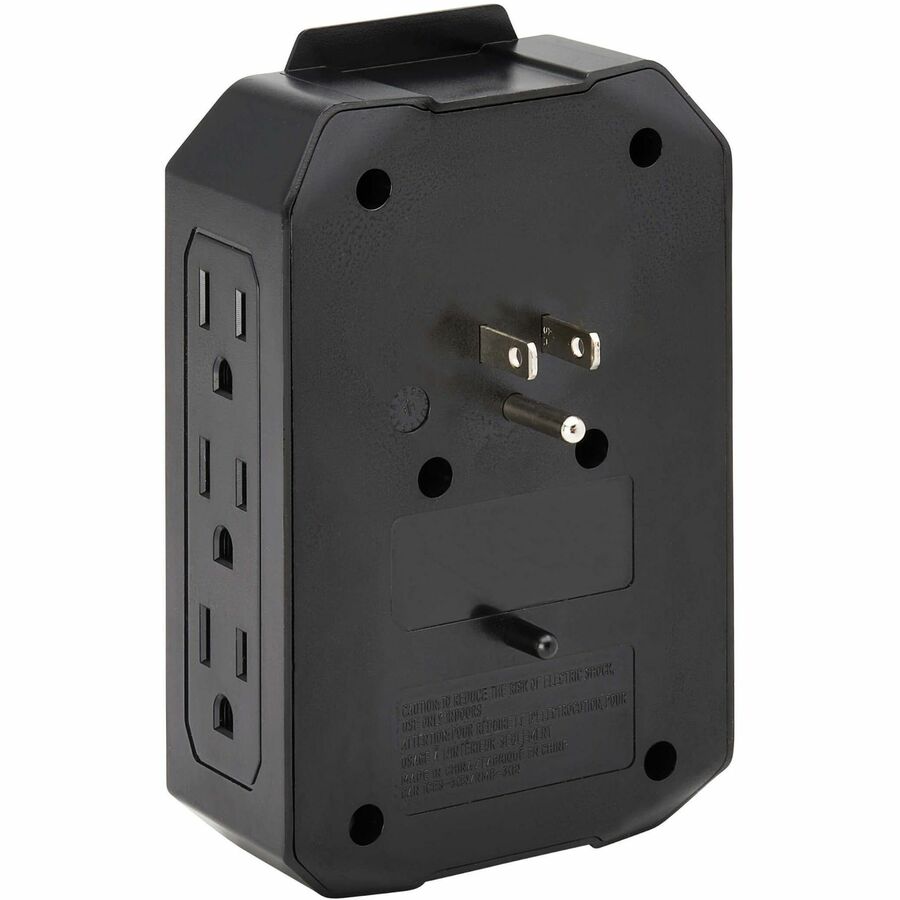 Eaton Tripp Lite Series Protect It! 6-Outlet Surge Protector - 5-15R Outlets, 2 USB Ports, 5-15P Direct Plug-In, 490 Joules, Black — SK62USBC