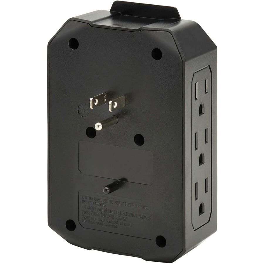 Eaton Tripp Lite Series Protect It! 6-Outlet Surge Protector - 5-15R Outlets, 2 USB Ports, 5-15P Direct Plug-In, 490 Joules, Black — SK62USBC