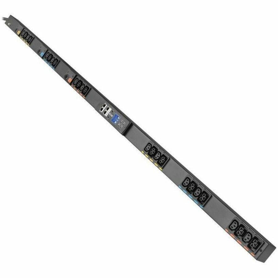 Eaton 3-Phase Managed Rack PDU G4, 208V, 24 Outlets, 24A, 8.6kW, L15-30 Input, 10 ft. Cord, 0U Vertical — EVMA1530A