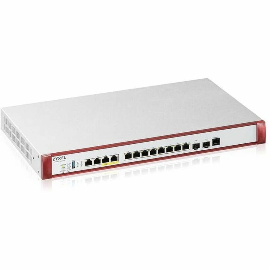 ZYXEL USGFLEX700H - High Speed UTM Cyber Security and VPN Firewall | Hardware Only | 2 PoE+ 30W Ports | Nebula Cloud Option | 2 Multi-Gig 2.5G Ports | 2 10G Ports | 2 SFP+ — USGFLEX700H