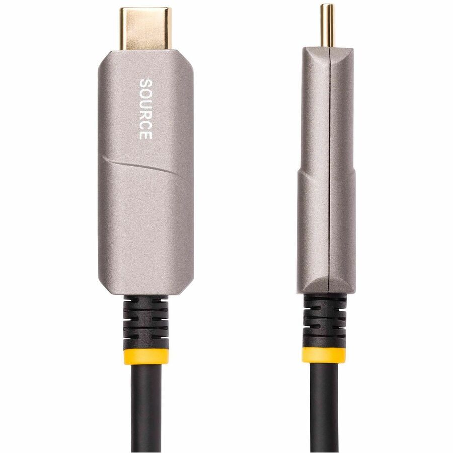 StarTech.com 50ft (15.2m) USB-C to HDMI 2.0 Active Optical Cable (AOC), 4K 60Hz, USB Type-C to HDMI Adapter Cable, CL3 Rated — 146B-USBC-HDMI4K-AOC