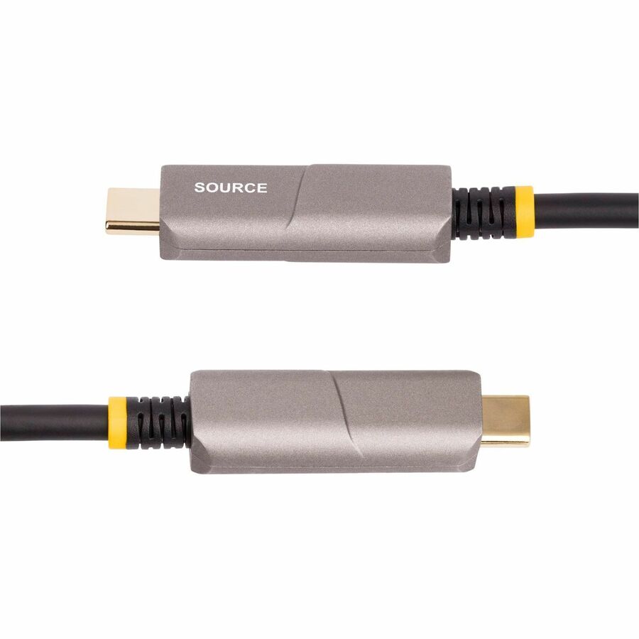 StarTech.com 50ft (15.2m) USB-C to HDMI 2.0 Active Optical Cable (AOC), 4K 60Hz, USB Type-C to HDMI Adapter Cable, CL3 Rated — 146B-USBC-HDMI4K-AOC