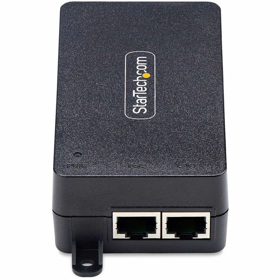 StarTech.com 1-Port Gigabit PoE+ Injector, 10M/100M/1G Ethernet, PoE/PoE+ (802.3af/802.3at), 30W Power Budget, Wall Mountable, Unmanaged — AF211C-POE-INJECTOR
