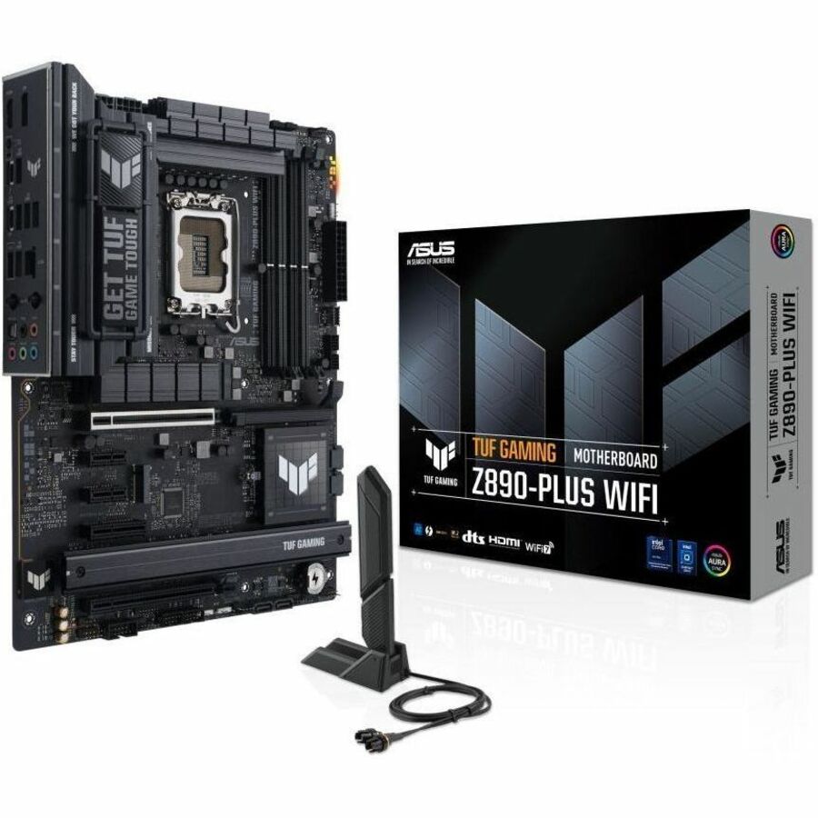 Asus GAMINGZ890-PLUS WIFI Gaming Desktop Motherboard - Intel Z890 Chipset - Socket LGA-1851 - ATX — TUF GAMINGZ890-PLUS WIFI