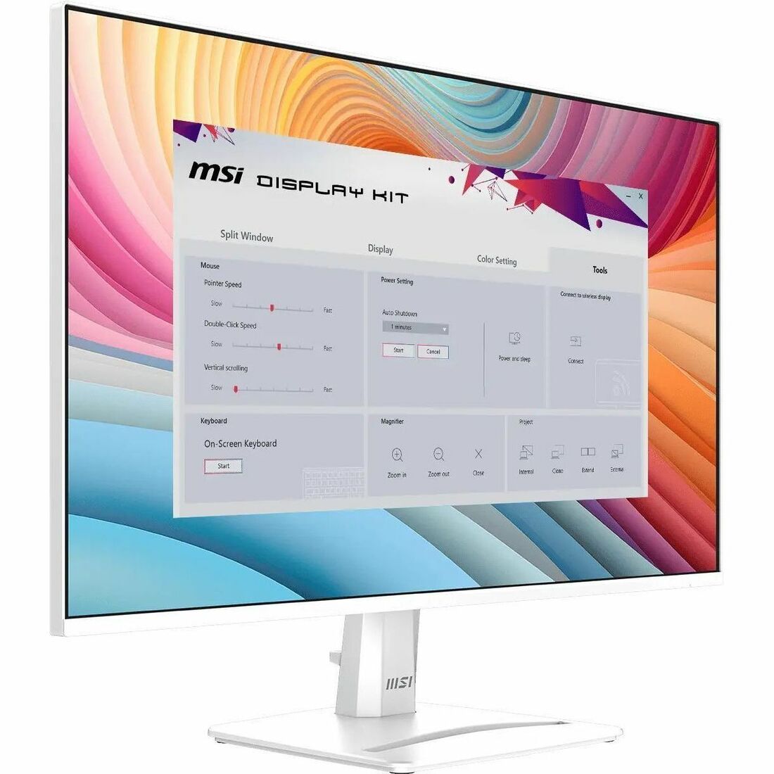 MSI Pro PRO MP275W E2 27" Class Full HD LCD Monitor - 16:9 - Matte White — ProMP275WE2