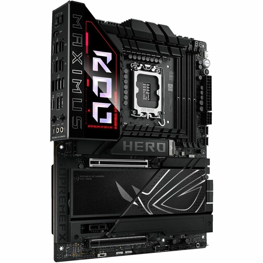 Asus ROG MAXIMUS Z890 HERO Gaming Desktop Motherboard - Intel Z890 Chipset - Socket LGA-1851 - ATX — ROG MAXIMUS Z890 HERO