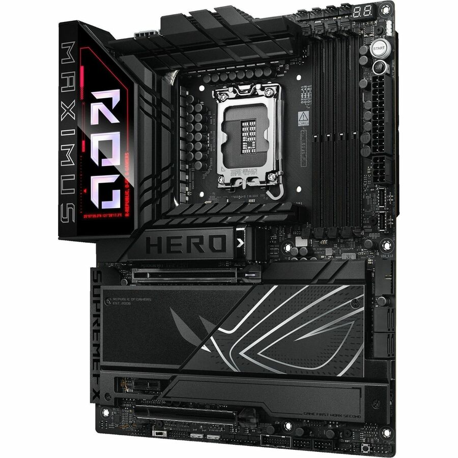 Asus ROG MAXIMUS Z890 HERO Gaming Desktop Motherboard - Intel Z890 Chipset - Socket LGA-1851 - ATX — ROG MAXIMUS Z890 HERO