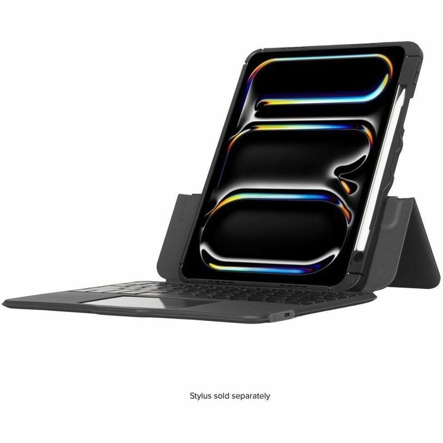 Targus Versavu THZ988US Keyboard/Cover Case (Folio) for 11" Apple iPad Pro 11 (2024) Tablet - Black — THZ988US