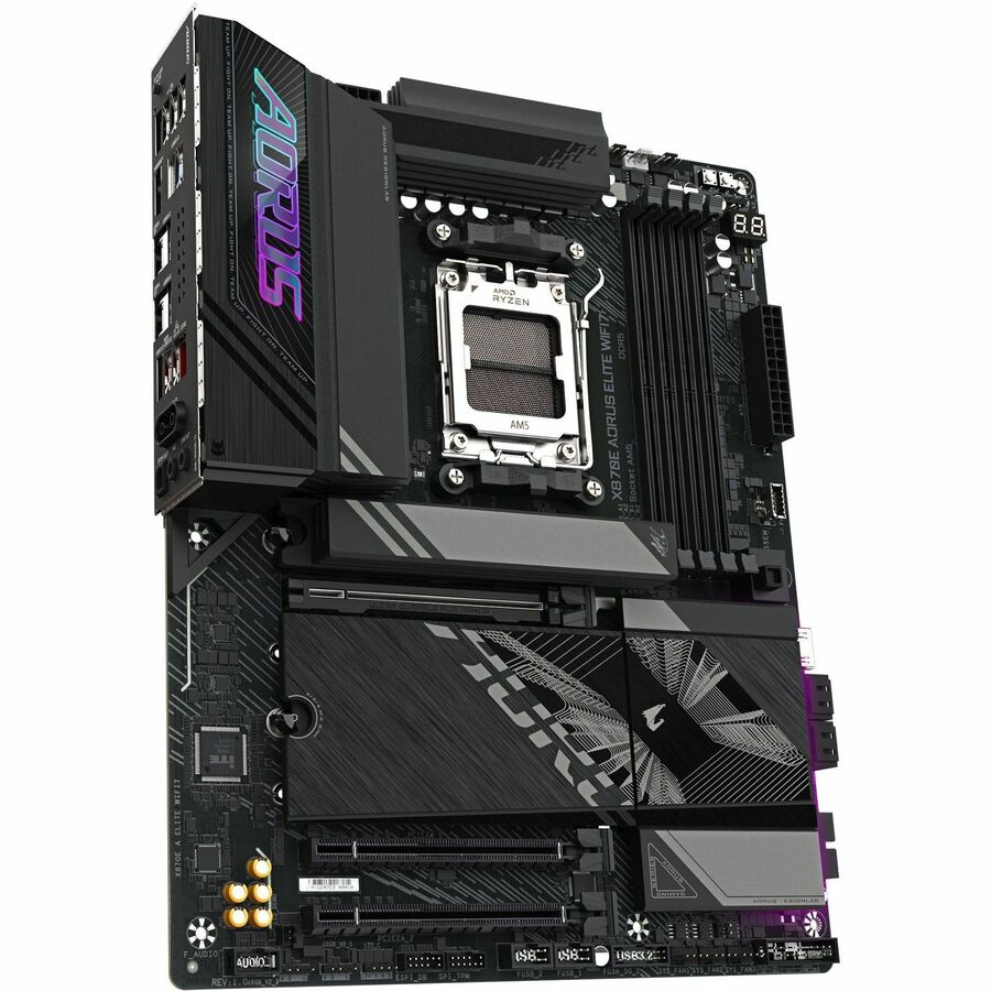 Aorus Ultra Durable X870E AORUS ELITE WIFI7 Gaming Desktop Motherboard - AMD X870E Chipset - Socket AM5 - ATX — X870E A ELITE WIFI7