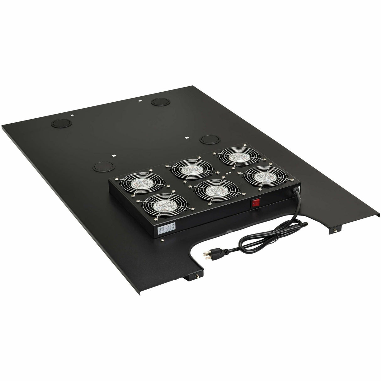 Eaton Tripp Lite Series SmartRack Roof-Mounted Fan Panel for Deep and Wide Rack Enclosure Cabinets - 6 120V Fans, 630 CFM, 5-15P Plug — SRFANROOFDPWD