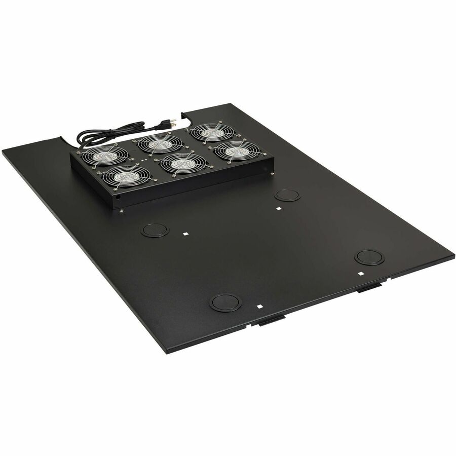 Eaton Tripp Lite Series SmartRack Roof-Mounted Fan Panel for Deep and Wide Rack Enclosure Cabinets - 6 120V Fans, 630 CFM, 5-15P Plug — SRFANROOFDPWD