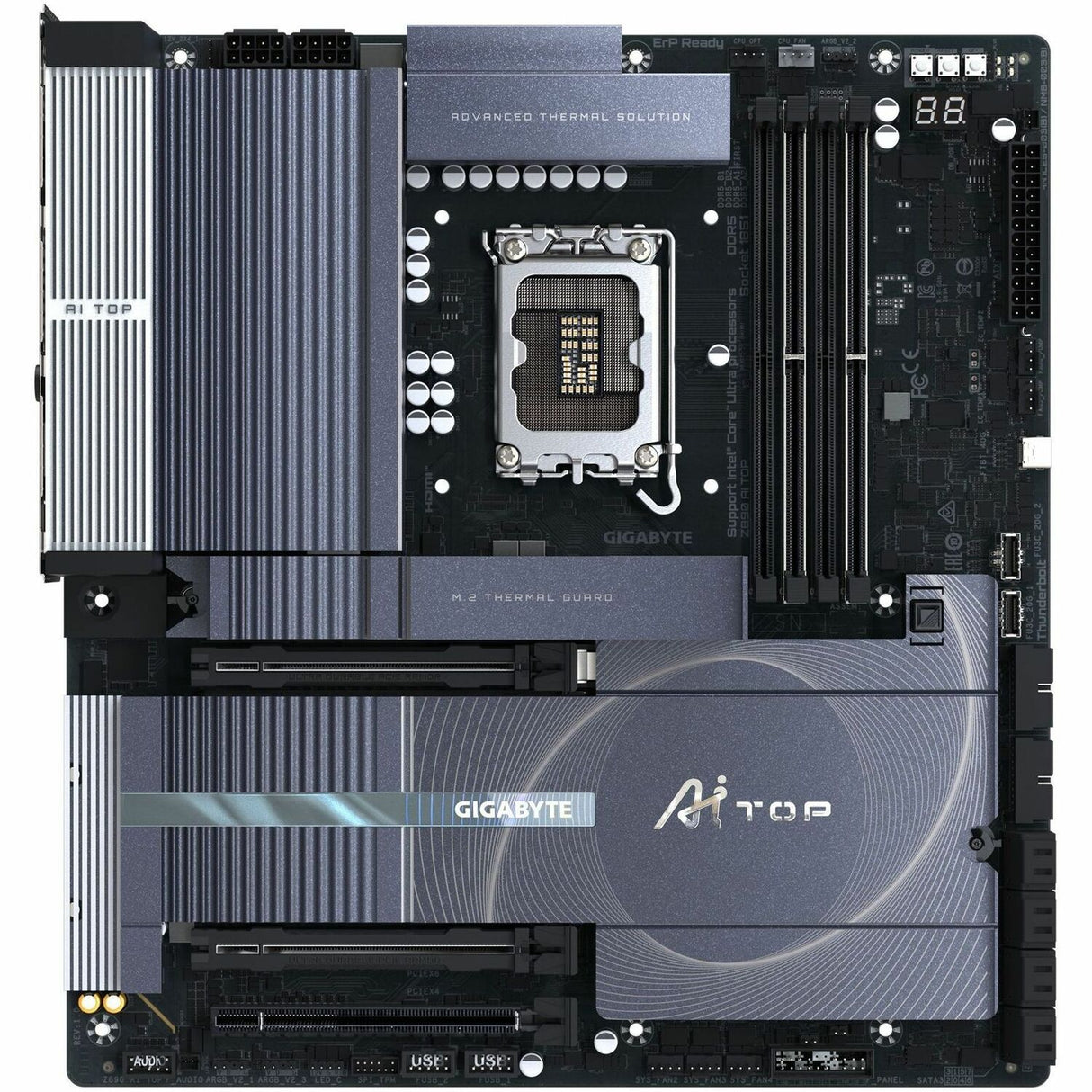 Gigabyte Z890 AI TOP Gaming Desktop Motherboard - Intel Z890 Chipset - Socket LGA-1851 - Extended ATX — Z890 AI TOP