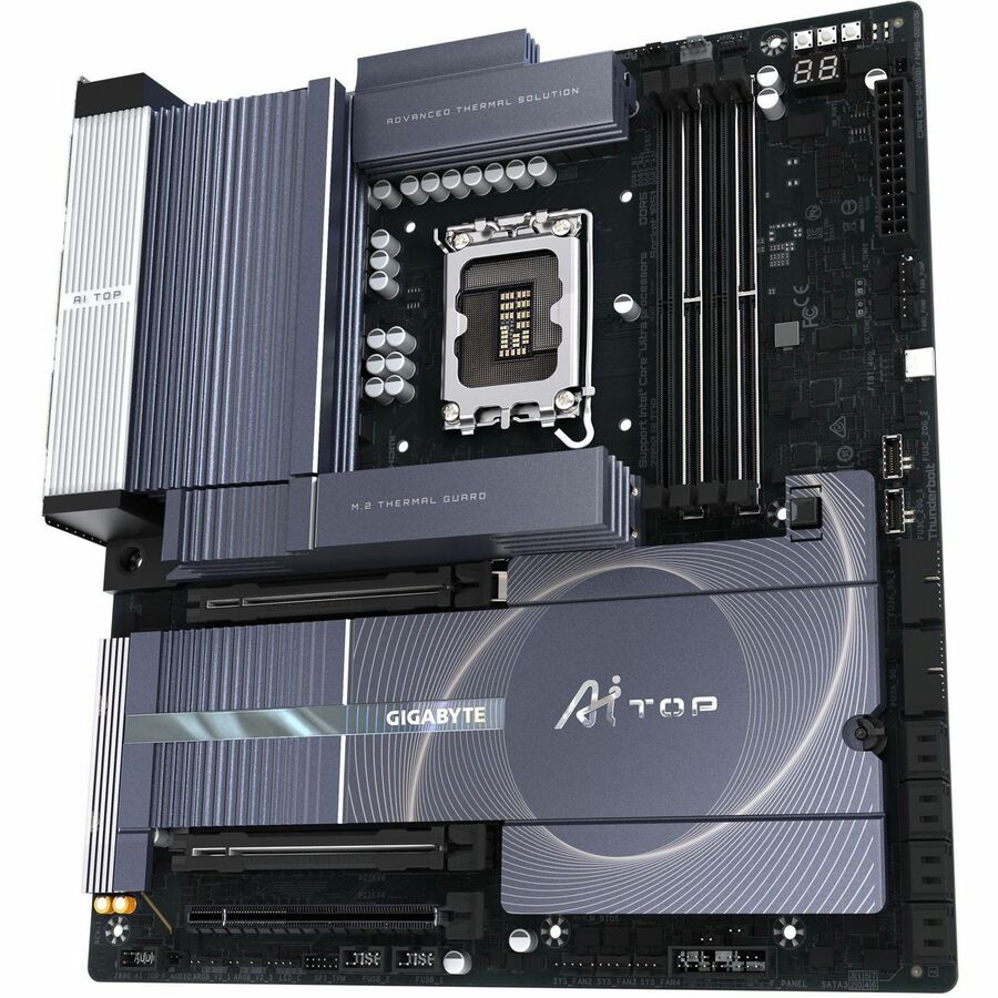 Gigabyte Z890 AI TOP Gaming Desktop Motherboard - Intel Z890 Chipset - Socket LGA-1851 - Extended ATX — Z890 AI TOP