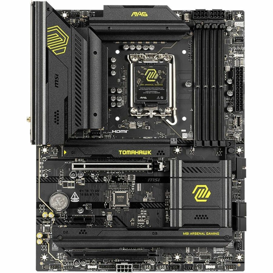 MSI MAG B860 TOMAHAWK WIFI Gaming Desktop Motherboard - Intel B860 Chipset - Socket LGA-1851 - ATX — B860TOMAHAWKWIFI