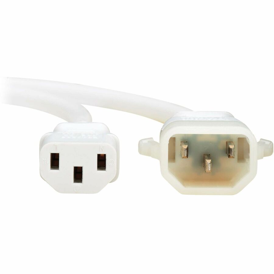 Eaton Tripp Lite Series PDU Power Cords, C13 to P-Lock C14 - Heavy-Duty, 15A, 250V, 14 AWG, 6 ft. (1.8 m), White, 6 Pack — P005-E06-AWH-6