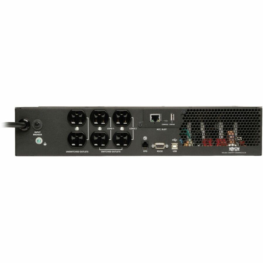 Eaton Tripp Lite Series SmartPro 1000VA 800W 120V Line-Interactive Sine Wave UPS - 6 Outlets, Preinstalled WEBCARDLXE Network Interface, 2U Rack/Tower — SMART1000RM2ULN